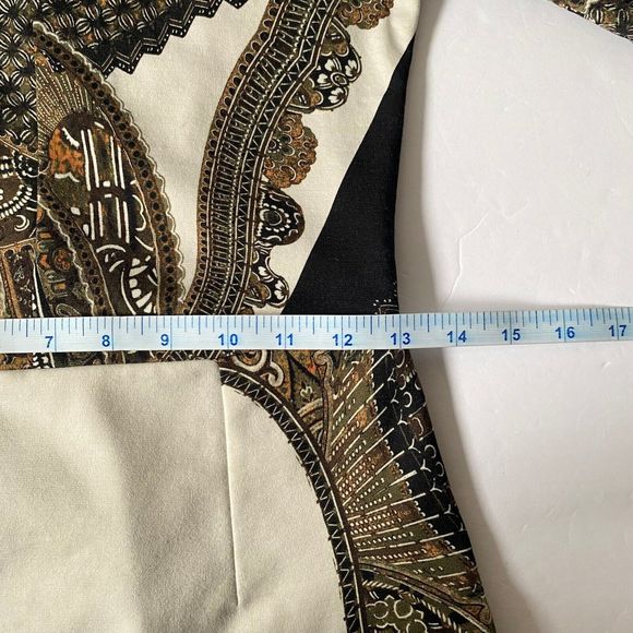 Etro Milano Paisley Peplum Top Womens Size 42 Multicolor Viscose Wool - Picture 11 of 16